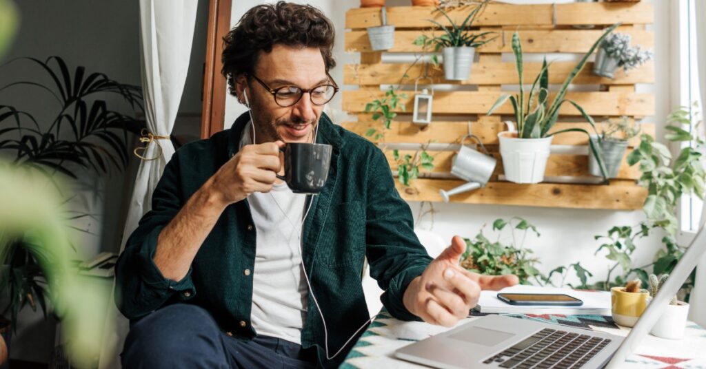 Lancaster SMB employee working remotely on a laptop with a secure VPN connection.